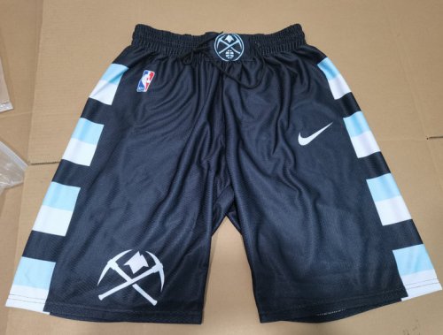 NBA Denver Nuggets shorts noir bleu imprimé